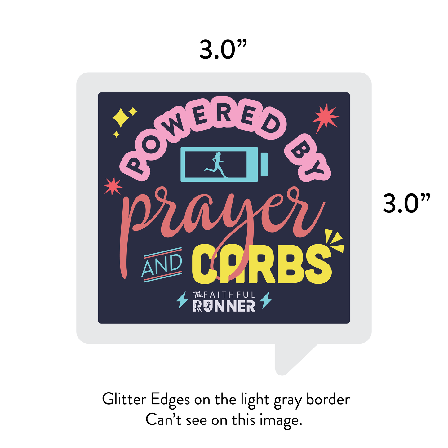 Prayer and Carbs Sticker
