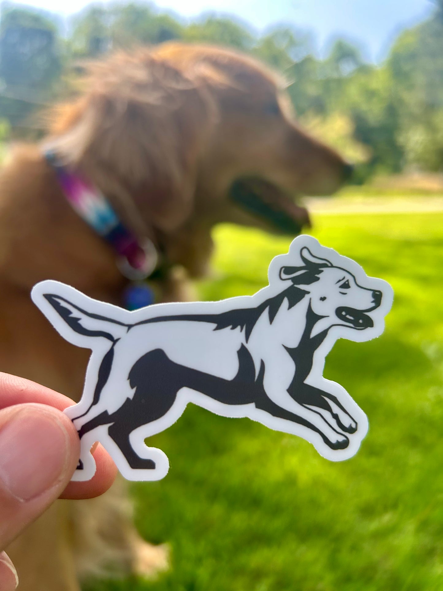 Running Dog Sticker