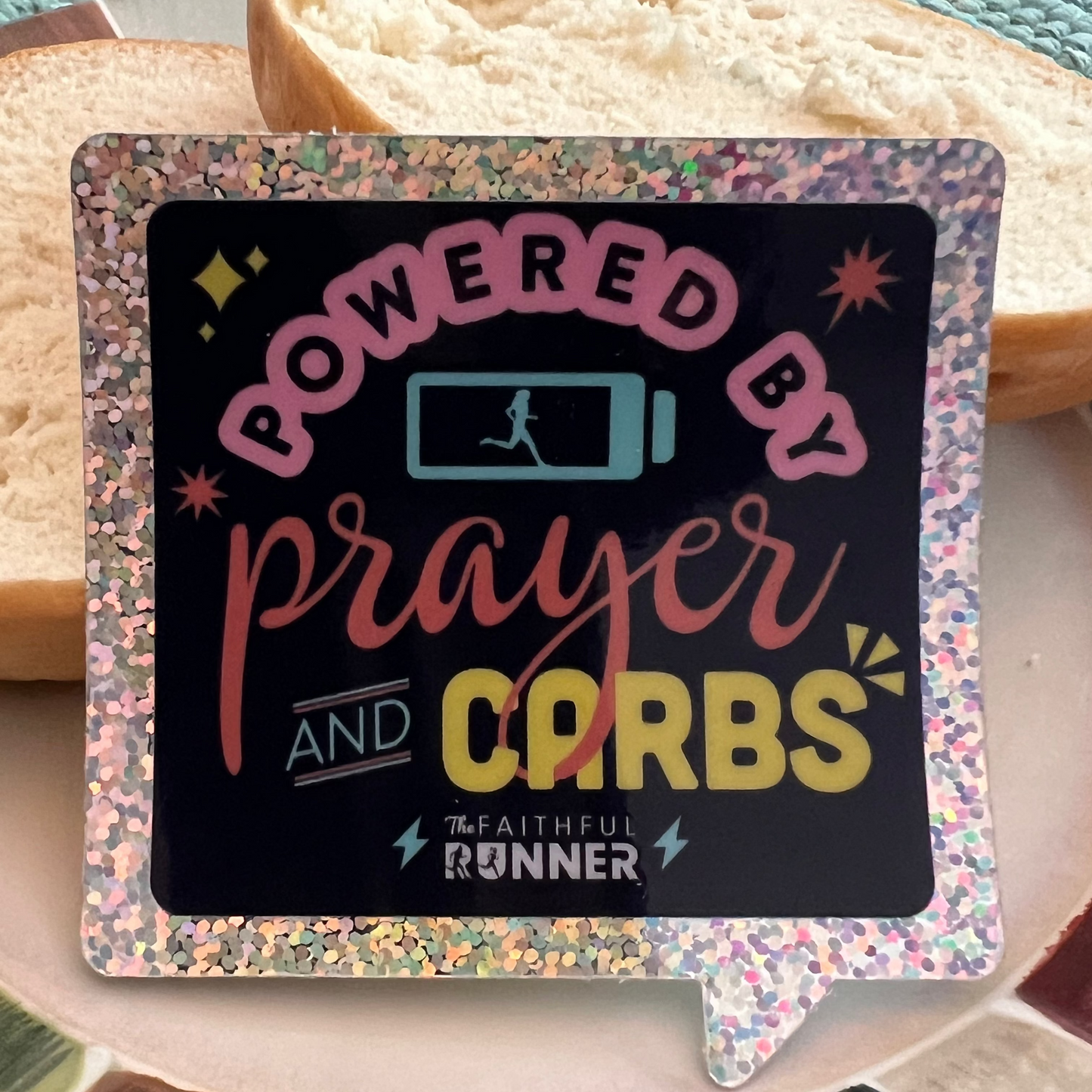Prayer and Carbs Sticker