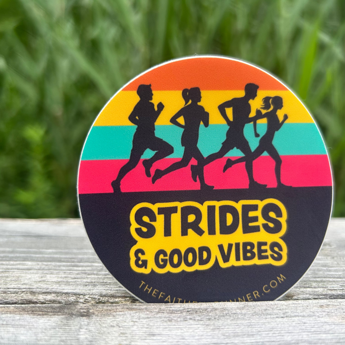 Stride and Good Vibes Sticker