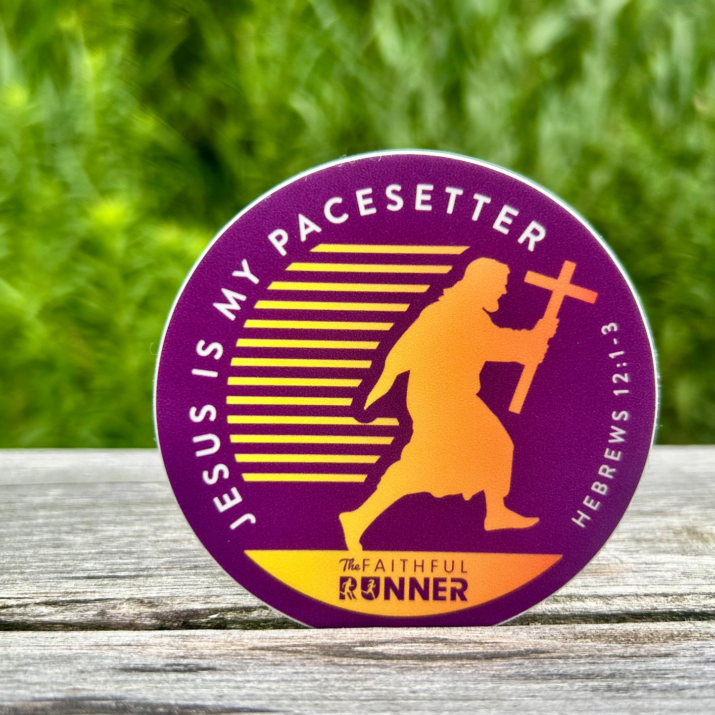 Jesus is My Pace Setter Sticker