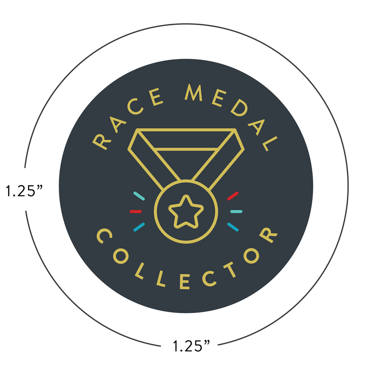 Race Medal Collector Button
