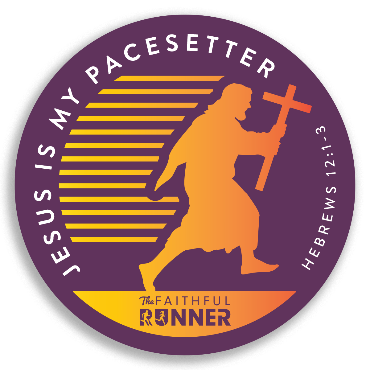 Jesus is My Pace Setter Sticker