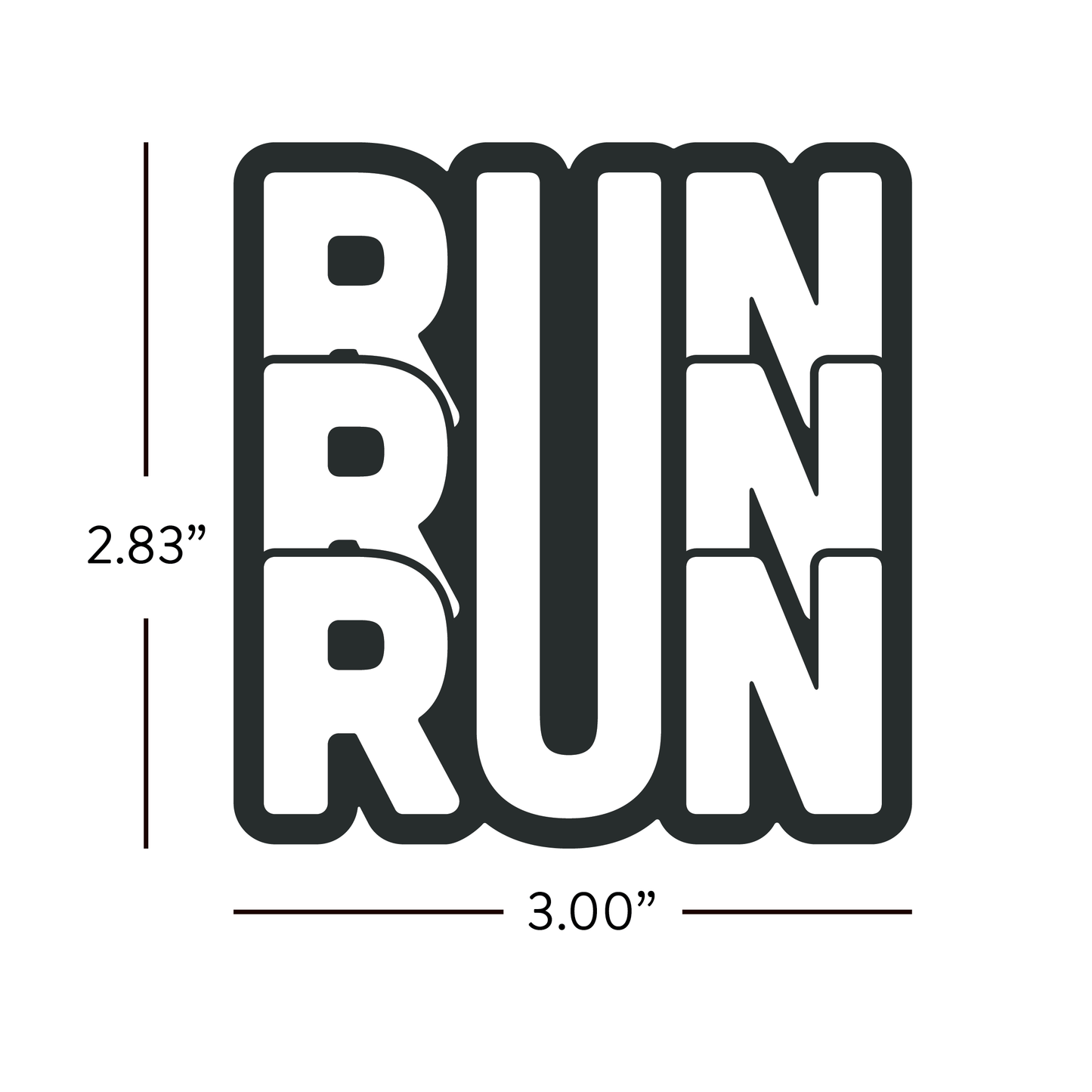 Run, Run, Run Sticker