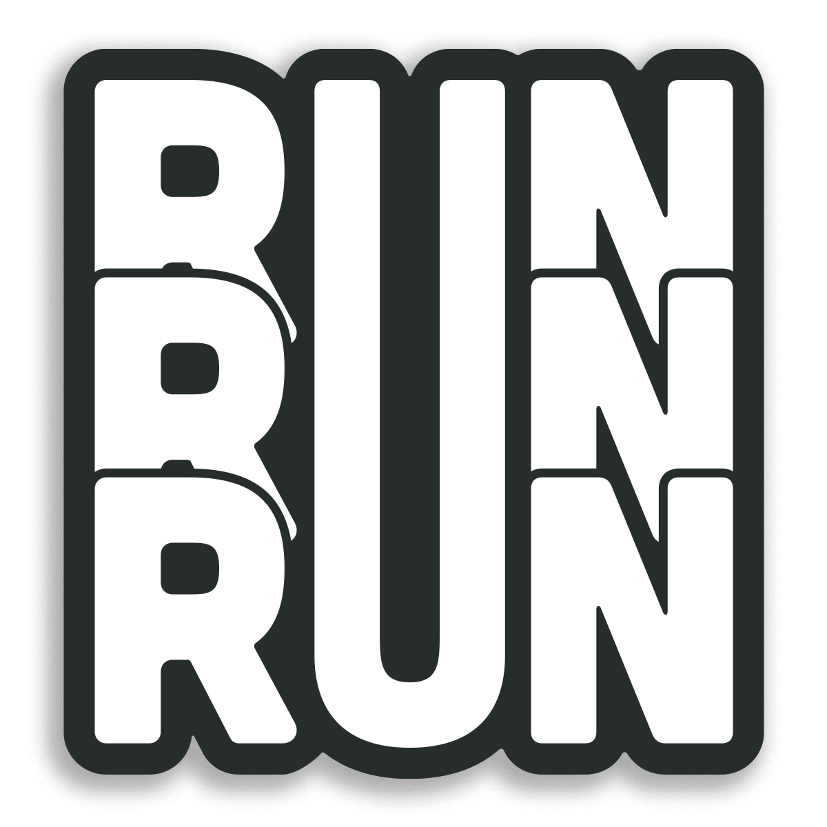 Run, Run, Run Sticker