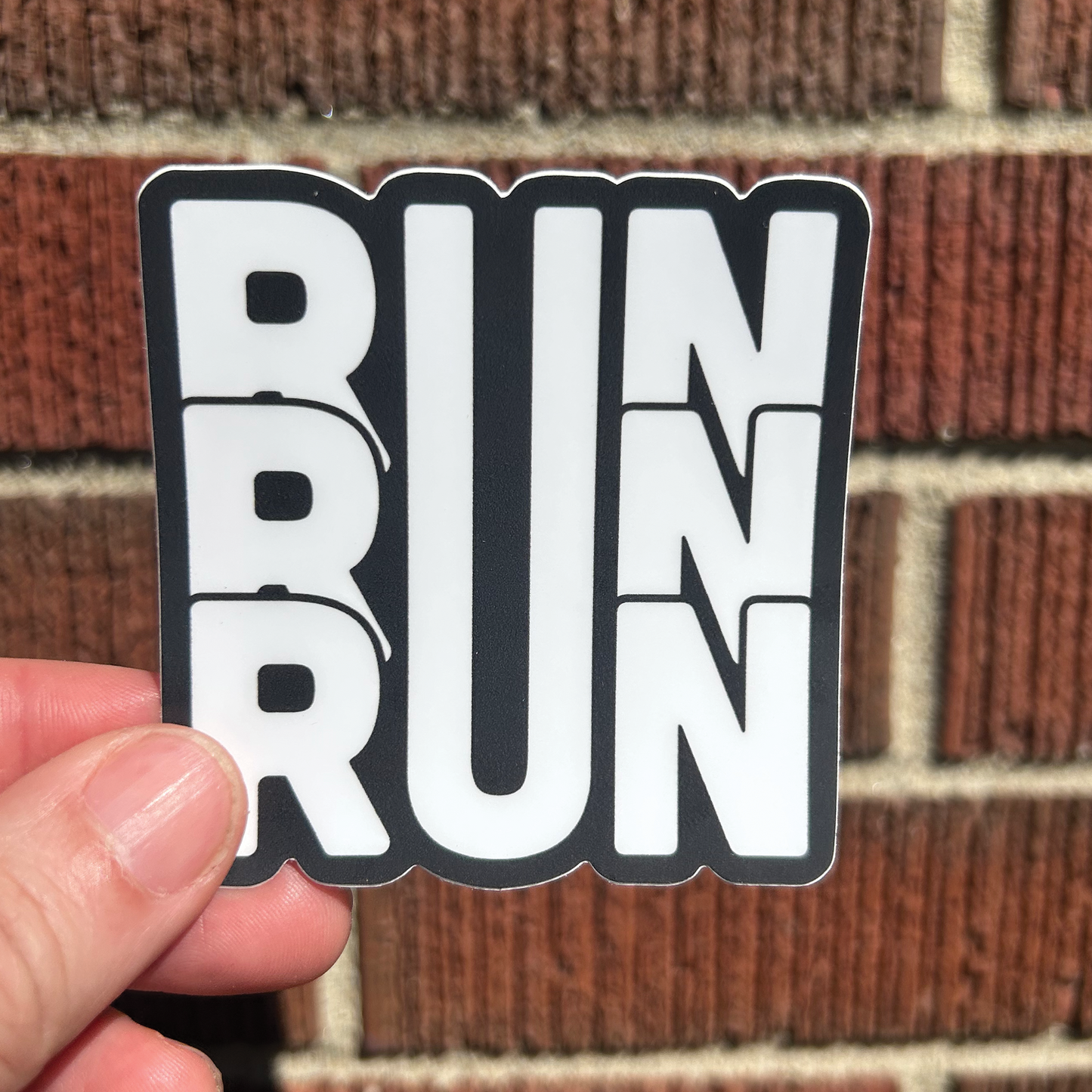 Run, Run, Run Sticker